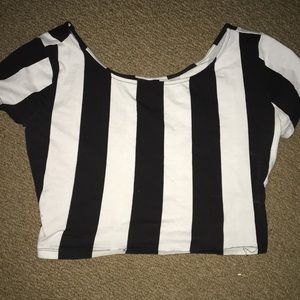 Striped crop top